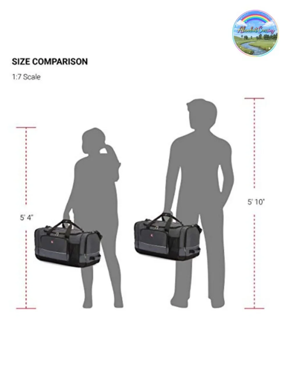 SwissGear Apex Travel Duffle Bag with Bungee-Cord System, Polyester, Water